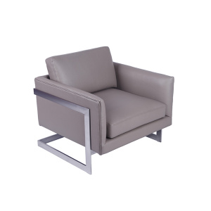 Modern 989 Leather Milo Baughman Armchair