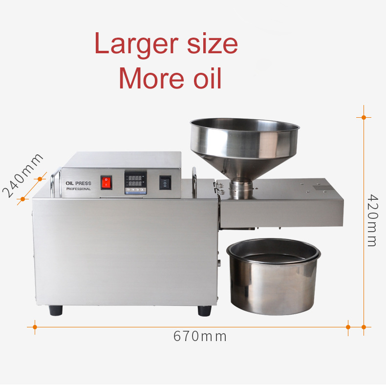Automatic Oil Press Machine Stainless Steel sunflower seed Presser Expeller Extractor cold hot pressed oil presser Commercial