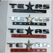 20X 3D ABS New TEXAS EDITION Rear Boot Trunk Car Auto Sticker Silver TEXAS EDITION Badge Car Side Wing Auto Car Emblem