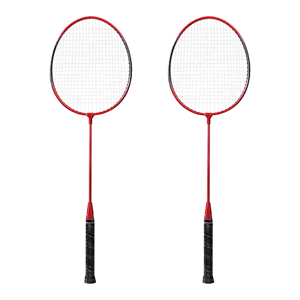 2 Player Badminton Racket Set Indoor Outdoor Sports Students Children Practice Badminton Racquet with Cover Bag