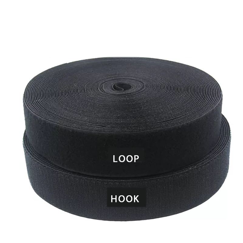 1M/pair Nylon Adhesive Fastener Tape Hook And Loop Diy For Garment Shoes Sewing Magic Tape 16/20/25/30/40/50/100mm Black White