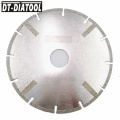 DT-DIATOOL 1pc 5inch Electroplated Diamond Saw Blade Bore 22.23MM With Protection 125MM Reinforced Cutting Discs for Marble Tile