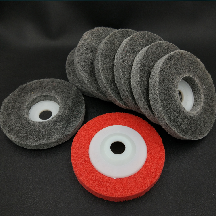 2pcs 4" 100mm Fiber Wheels Nylon Wheel Bowl Polishing Abrasive Discs 7p Grinder Tool