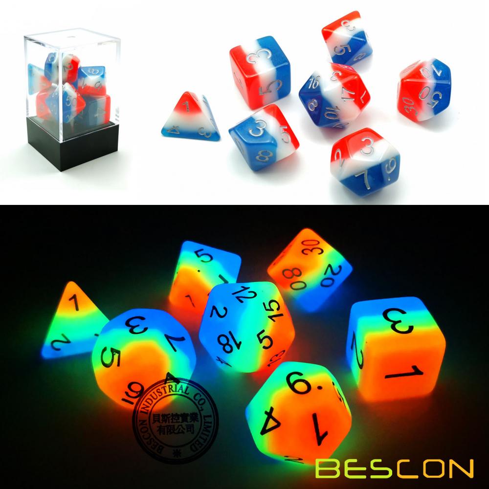 Triple Tone Luminous Dice Dungeons And Dragons 1
