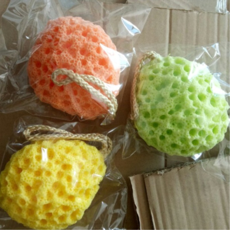 1pcs Honeycomb Sponges Body Natural Sponge Dry Brush Exfoliation Bath Mesh Brush Cleaning Equipment Body Scrub & Bodys Treatment