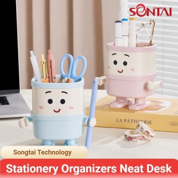Cute Snowman Shaped Pen Holder
