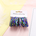 6PCS/Pack New Women Print Cotton Elastic Hair Bands Scrunchie Gum For Hair Rubber Bands Ponytail Holder Fashion Hair Accessories