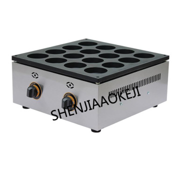 Gas type 16 hole hamburger furnace stainless steel Scones machine Red bean cake machine 2800Pa (liquefied petroleum gas) 1PC