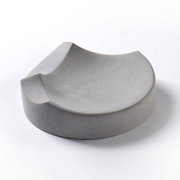 Cement Soap Dish Mold 3D Handmade Round Concrete Mould Home Decorative Craft Tool