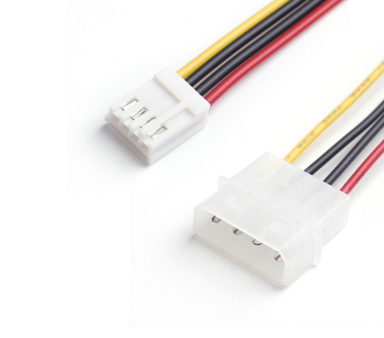 20pcs/lot 4 Pin Molex 5.25 Male to 4 Pin 3.5 Floppy Drive FDD Female M/F IDE DC Internal Computer PC Power Cable