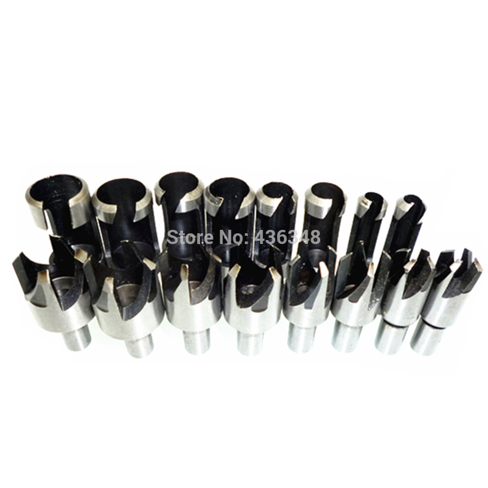 16pcs Sae Metric Wood Plug Cutter Cutting Drill Bit Dowel Maker Plug Hole Cutter Plug Chamfer Wood Cut Tapered Taper Drill Bit