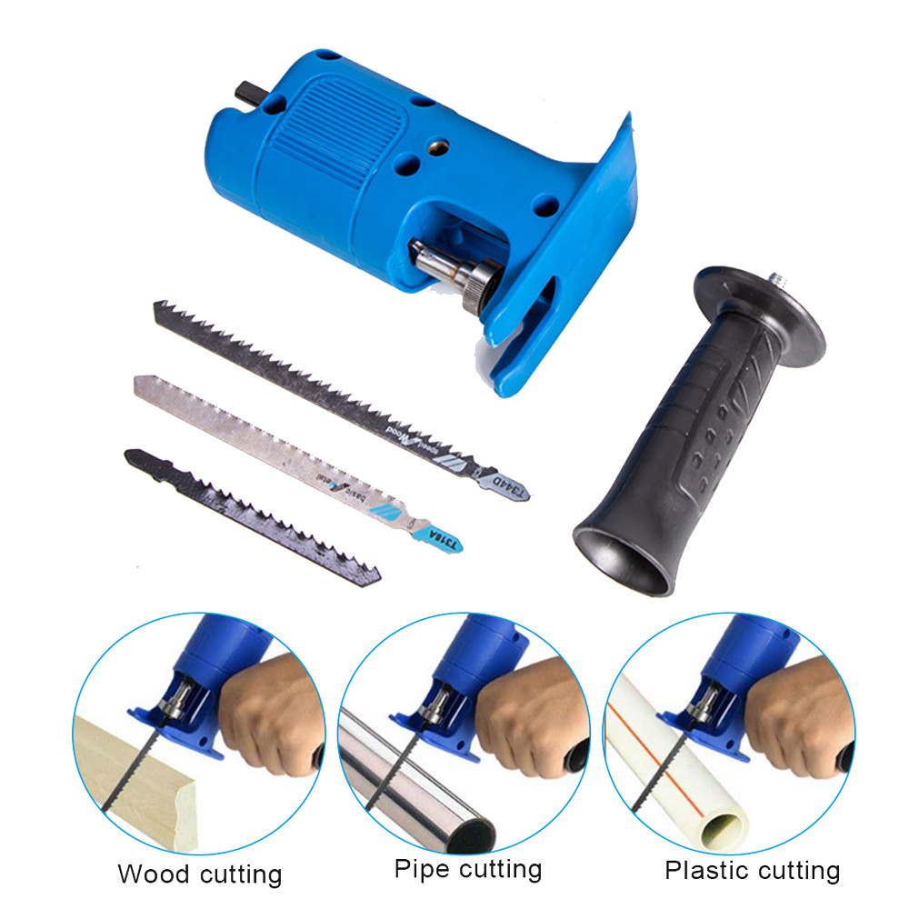 Cordless Reciprocating Saw Adapter Set Electric Drill To Reciprocating Saw Modified Attachment for Wood Metal Cutting Hand Tool