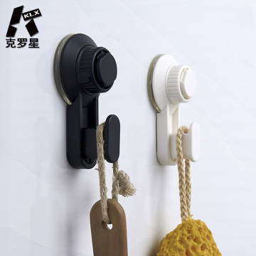 KLX Quality Vacuum Sucker hook Punch free Bathroom towel hook shelf Kitchen hanging hooks home wall storage Give magic sticker