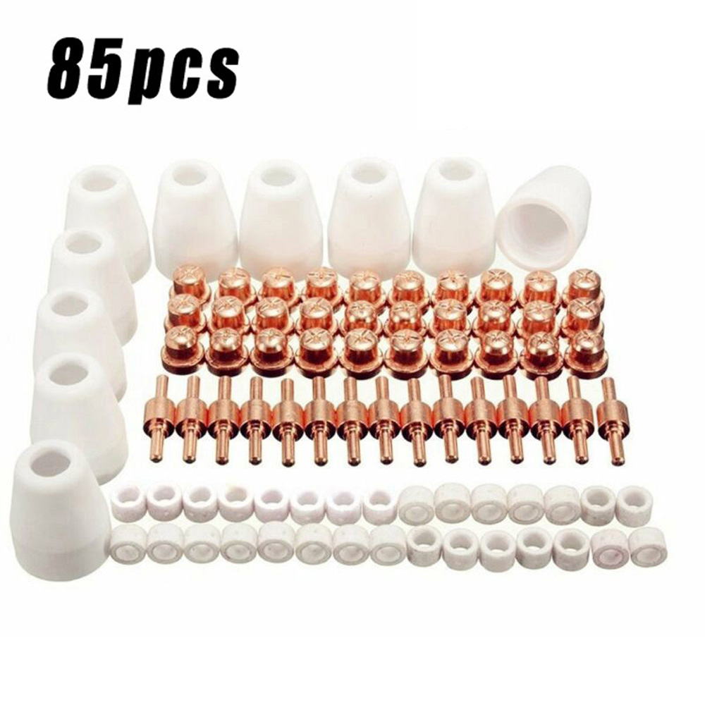 85Pcs 40A Air Plasma Cutter Consumables Extend Set For PT-31/LG-40 Torch CUT-50D