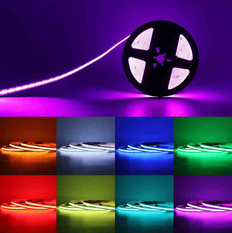 Rgb Cob Led Strip 24v