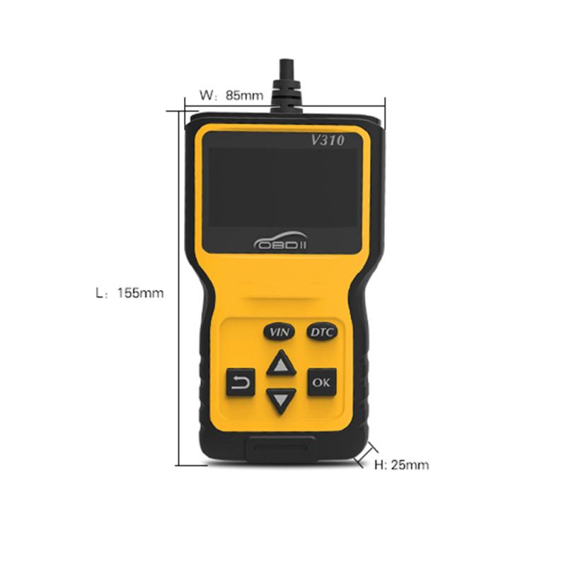 Universal V310 Diagnostic Scanner OBD2 CAR Diagnostic Tool Fault Detector ODB2 Check Engine Scanner OBDII Car Diagnostic Tool