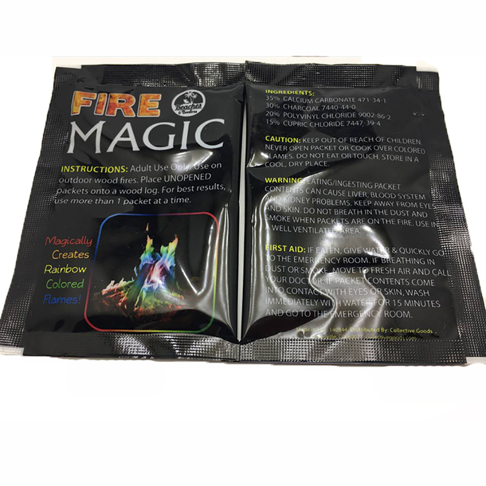Magic Tricks For Magicians Mystical Fire Color Flame Powder Bonfire Coloring Agent Outdoor Party Supplies Fast delivery
