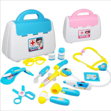 Kids Nurse Doctor Toys Set Light Sound Kit Pretend Play Medical Tools Box Role Games Accessories Portable Suitcase For Children