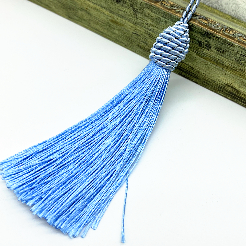 6pcs/lot 15cm Hanging Rope Silk Tassels Fringe Sewing Bang Tassel Trim Key Tassels for DIY Embellish Curtain Access