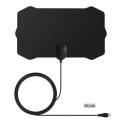 BEESCLOVER TV Antenna Flat Indoor Free Digital 1080P 200 Mile Range Antenna HDTV Skywire 4K Antena Aerial for tv r25