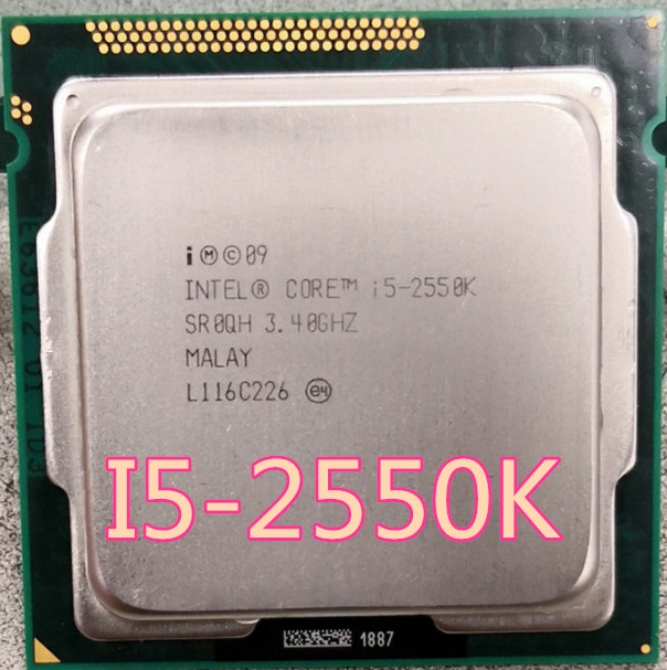 lntel i5 2550K I5-2550K Quad Core 3.4GHz Socket LGA 1155 6MB Cache TDP 95W Processor 2500K
