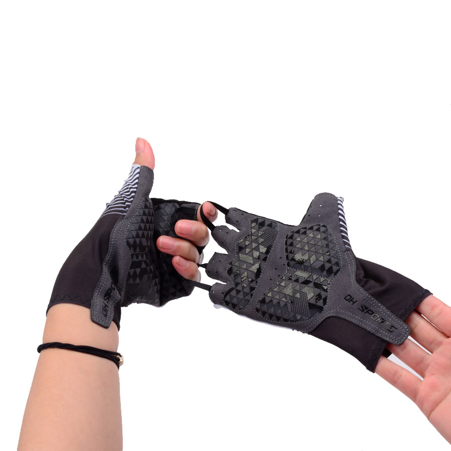 1 Pair Half Finger Cycling Gloves With 1Pair Cycling Socks Men Women Anit Slip Sports Bike Gloves Racing Bicycle Socks Set