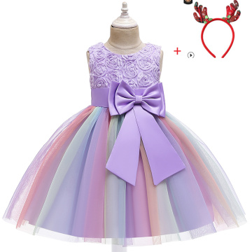 Baby Flower Dress Kids Girl Clothing Fantasy Halloween Costumes For Children Christmas Party Princess Tutu Lace Dresses
