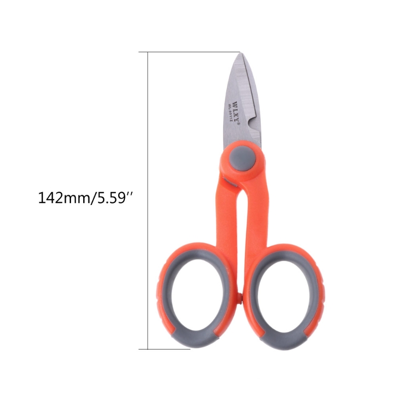 5-1/2" Multipurpose Electrical Shears Fiber Optic Kevlar For Cut Electrical Wire WF4458037