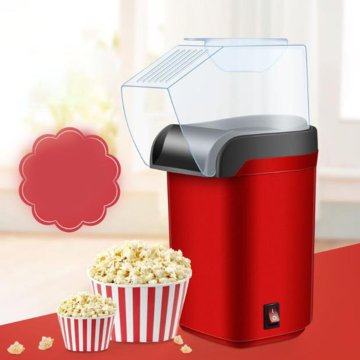 Popcorn Machine Hot Air Popcorn Maker Oil Wide-Caliber Popcorn Tool Household Electric Popcorn Machine Mini Corn Popper