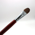 6pcs/Set oil paint brush artists practice weasel hair wood rod gouache brush Acrylics Paints art supplies red paintbrush