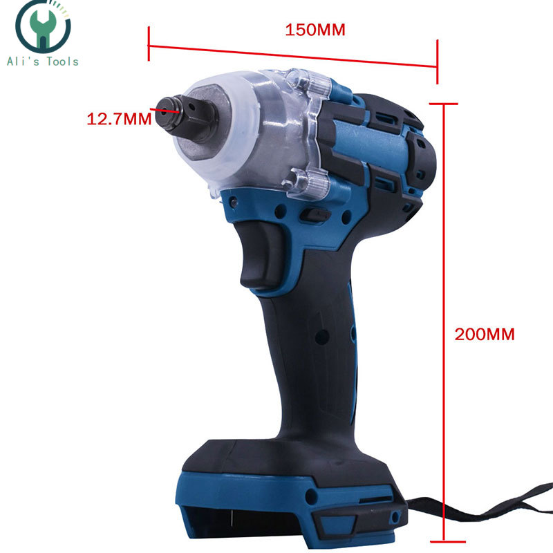 18V 520Nm Electric Rechargeable Brushless Impact Wrench Cordless 1/2 Socket Wrench Power Tool For Makita Battery DTW285Z