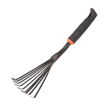 1Pc Portable Mini 9 teeth Steel Rake For Home Garden Transplanting Tool 50PB