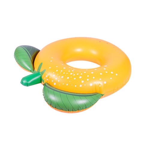 Summer PVC Beach Party orange fruit Swimming Rings for Sale, Offer Summer PVC Beach Party orange fruit Swimming Rings