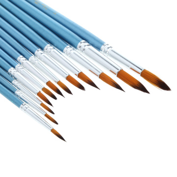 12X Nylon Hair Brush Hook Line Pen Watercolor Acrylic Painting Drawing Art Tool