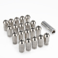 20PCS Stainless Steel Closed-end 50mm Wheel Nuts Lug Nuts Bolts M12x1.5 M14x1.5 For Acura 1991-2019 MDX NSX RLX ZDX TL RLX CDX