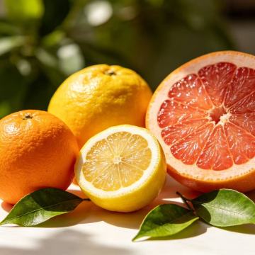Bright Fresh Citrus Fruits for Energy and Health