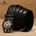 ManBang New Fashion Men Belt Cowskin leather business automatic buckle belt Cowhide for Jeans Men Design High quatity