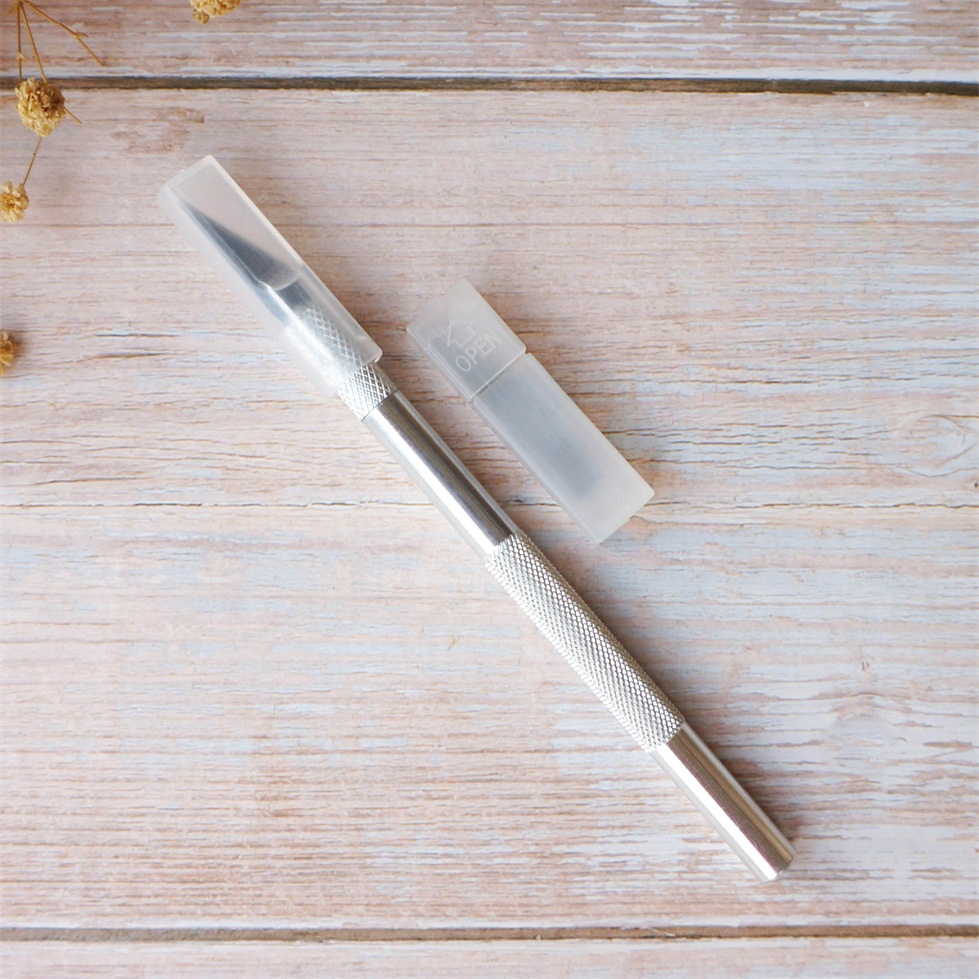 1 Set Caving Knife Metal Precision Cutting Hobby Engraving Knife Sculpture Knife Tools Fondant Gum Paste Cutter Baking Tools