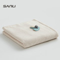 Sanli Towel New Gauze Embroidered Patch Children's Face Towel Cotton Cartoon Towel Kindergarten Towel