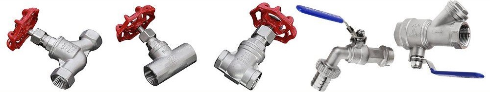 Two-piece threaded ball valve (18)