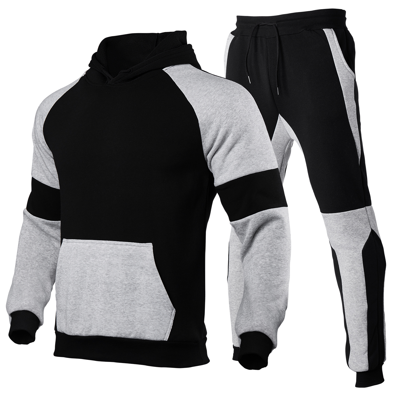 2 Pieces Sets Tracksuit Men Hooded Sweatshirt+pants Pullover Hoodie Sportwear Suit Casual Fashion Outwear Clothes Streetswear