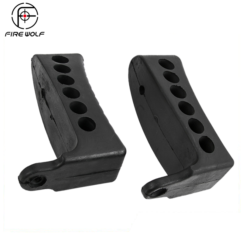 FIRE WOLF Black Mosin Nagant Rifle Stock 1" Recoil Rubber Buttpad M44 M38 Butt Pad 91/30 Type 53 of Hunting Gun Accessories