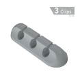 3 clips Gray