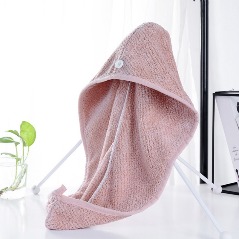 Microfiber Bath Towel Hair Dry Quick Drying Lady Bath Towel Soft Shower Cap Hat for Lady Man Turban Head Wrap Bathing Supplies