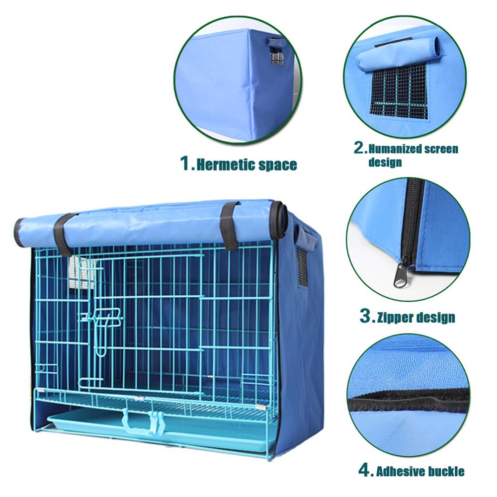 Dog Kennel House Cover Waterproof Dust-proof Durable Oxford Dog Cage Cover Foldable Washable Outdoor Pet Kennel Crate Cover