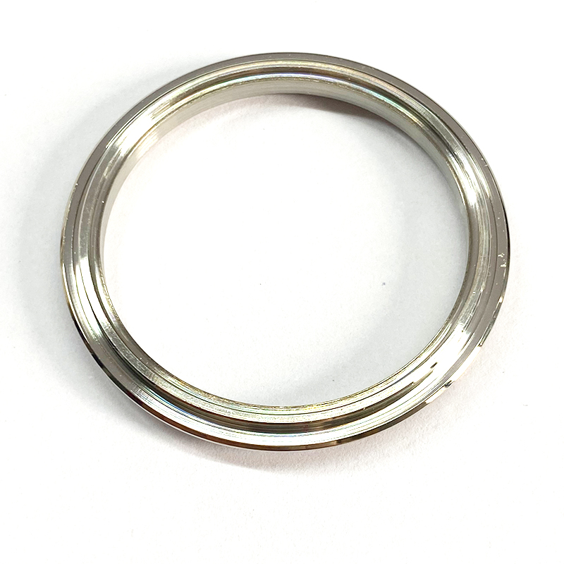back of stainless stell watch bezel 