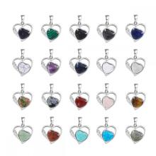 Love Heart Birthstone Pendant for Making Jewelry Necklace