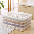 Kitchen Dumpling container Home transparent Frozen Dumpling Box Refrigerator Fresh-keeping Box Food Freezer Storage Box mx907951