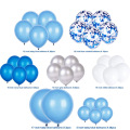 135pcs Balloon Garland Arch Kit 12in Blue Silver White Latex air Balloons Pack Birthday Wedding Party Decor Supplies Balloon Set