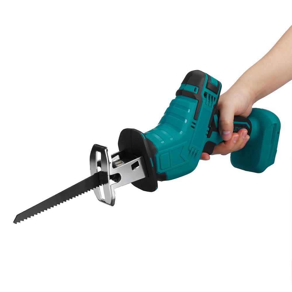 Portable Cordless Electric Saw Reciprocating Saw with 4 Blades Power Tool Wood Metal Cutting Set for Makita 18V Battery